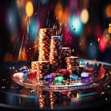 Meja Texas Poker di lampu togel menampilkan kartu komunal, posisi pemain, dan kontrol taruhan